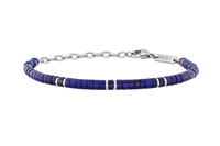 Bracciale Breil Uomo CARVING in Acciaio Lapislazzulo TJ3565 - TJ3565